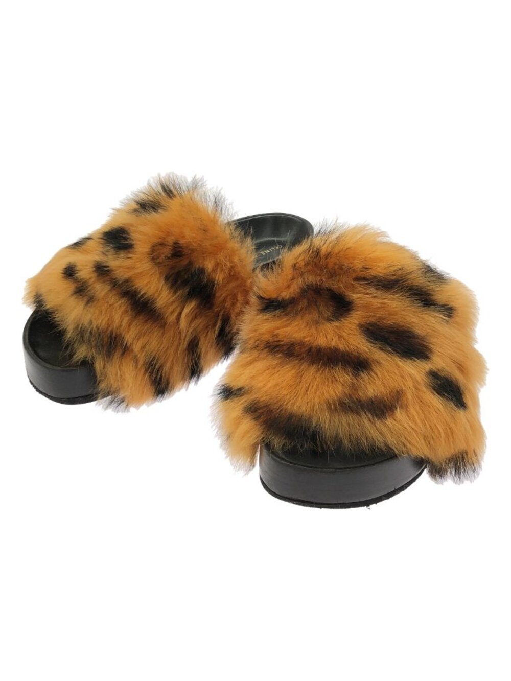 Celine By Phoebe Philo Fur Sandals Brown
